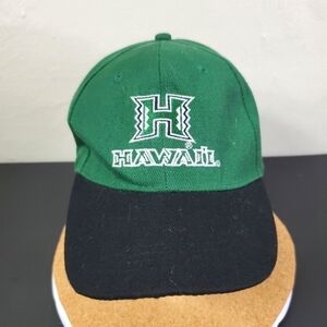 University of Hawaii Baseball Cap Hat Green Black